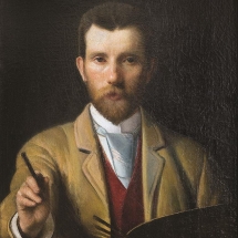 Autoportretas su palete. 1898 m.