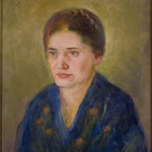 ZKM-10518; D-73 M. Šileikis „Žmonos portretas“. Drobė, aliejus. 1924 m. Išm: 90,7×76,7 cm