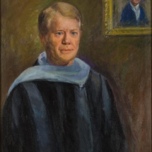 ZKM-10705; D-202 M. Šileikis „Prezidento J. Carterio portretas“. Drobė, aliejus. Išm: 76,0×61,0 cm